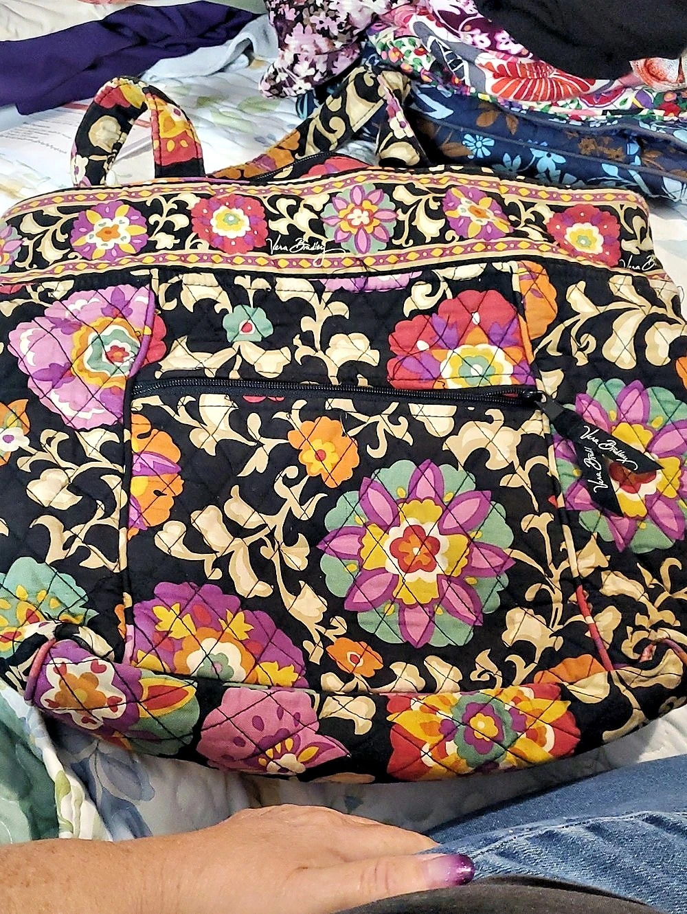 Vera Bradley Floral Print Tote Bag